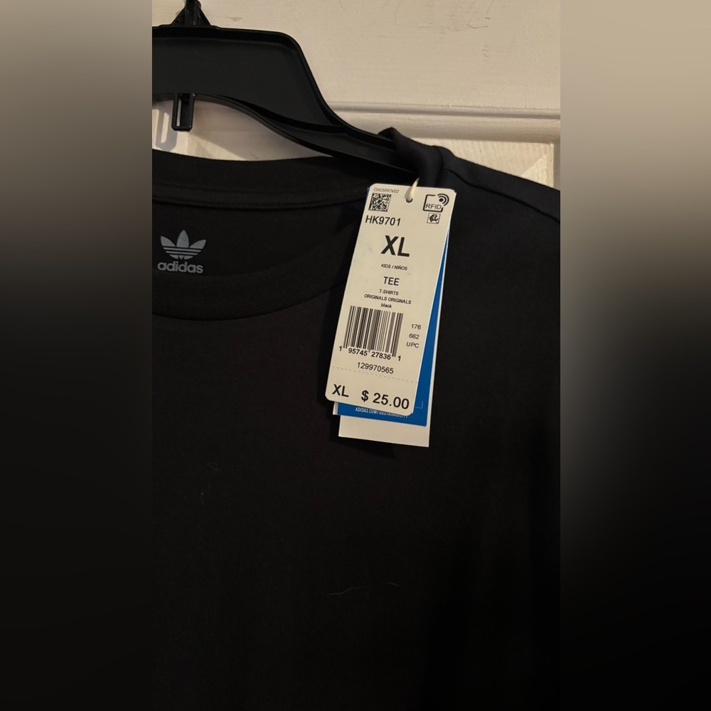 Adidas kids Classic Black Tee